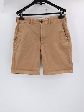 Wellen Chino Shorts Mens 31 9" light brown Classic Casual Preppy Huckbery casual
